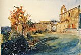John Ruskin The Garden of San Miniato near Florence painting